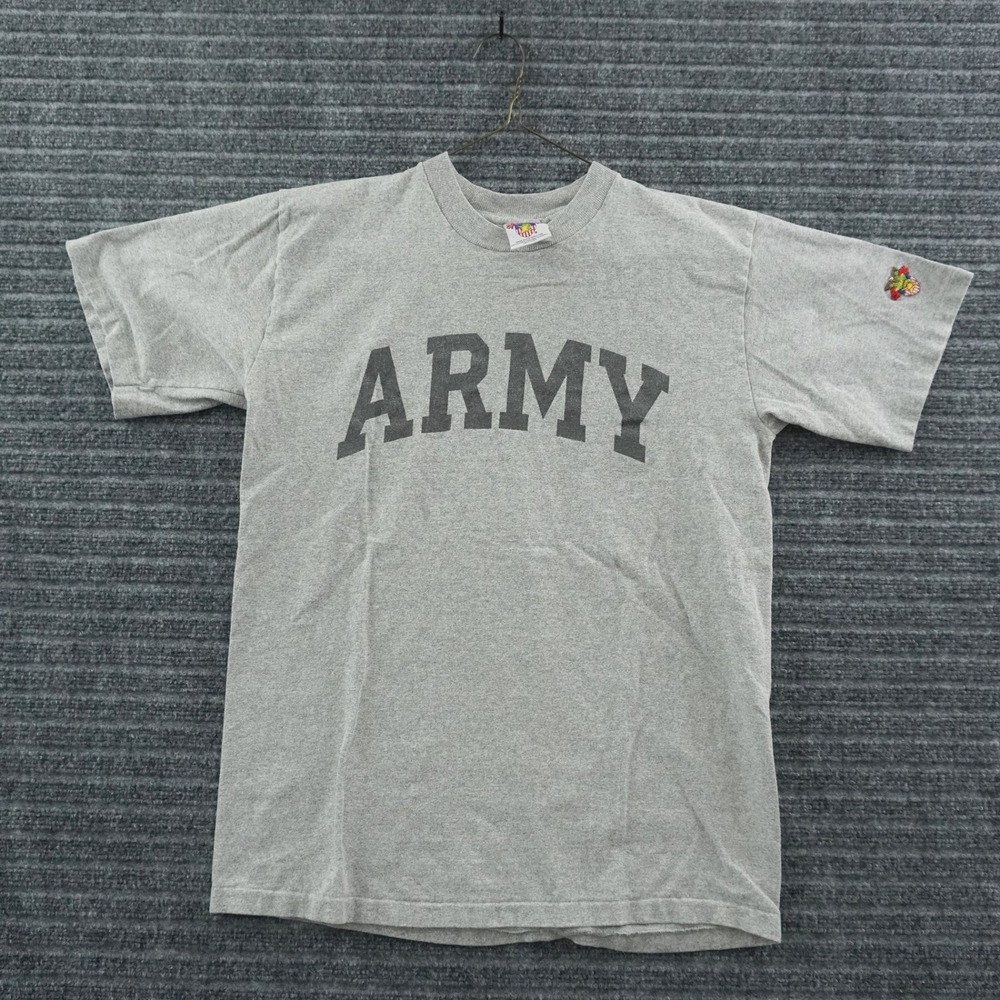 Vintage West Point Army Rayon The Cotton Exchange T-Shirt Medium Gray USA Made